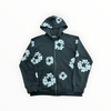 Denim Tears Rhinestone Wreath Zip Hoodie Black