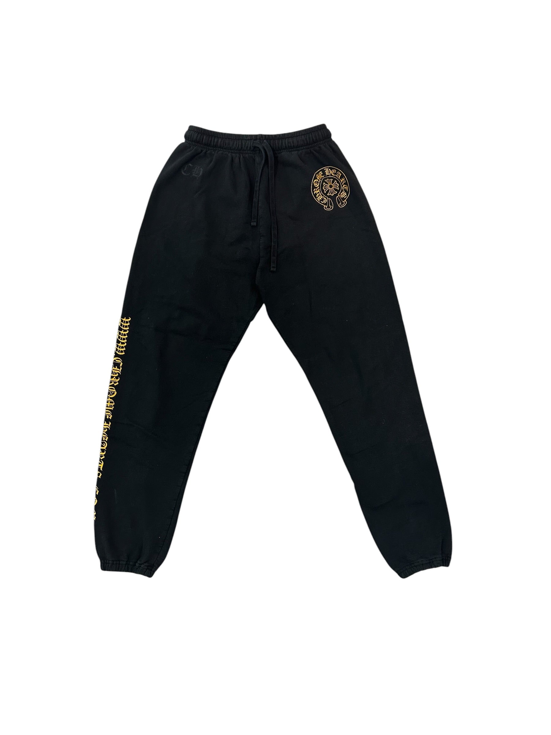 Chrome Hearts Yellow Logo Sweatpants