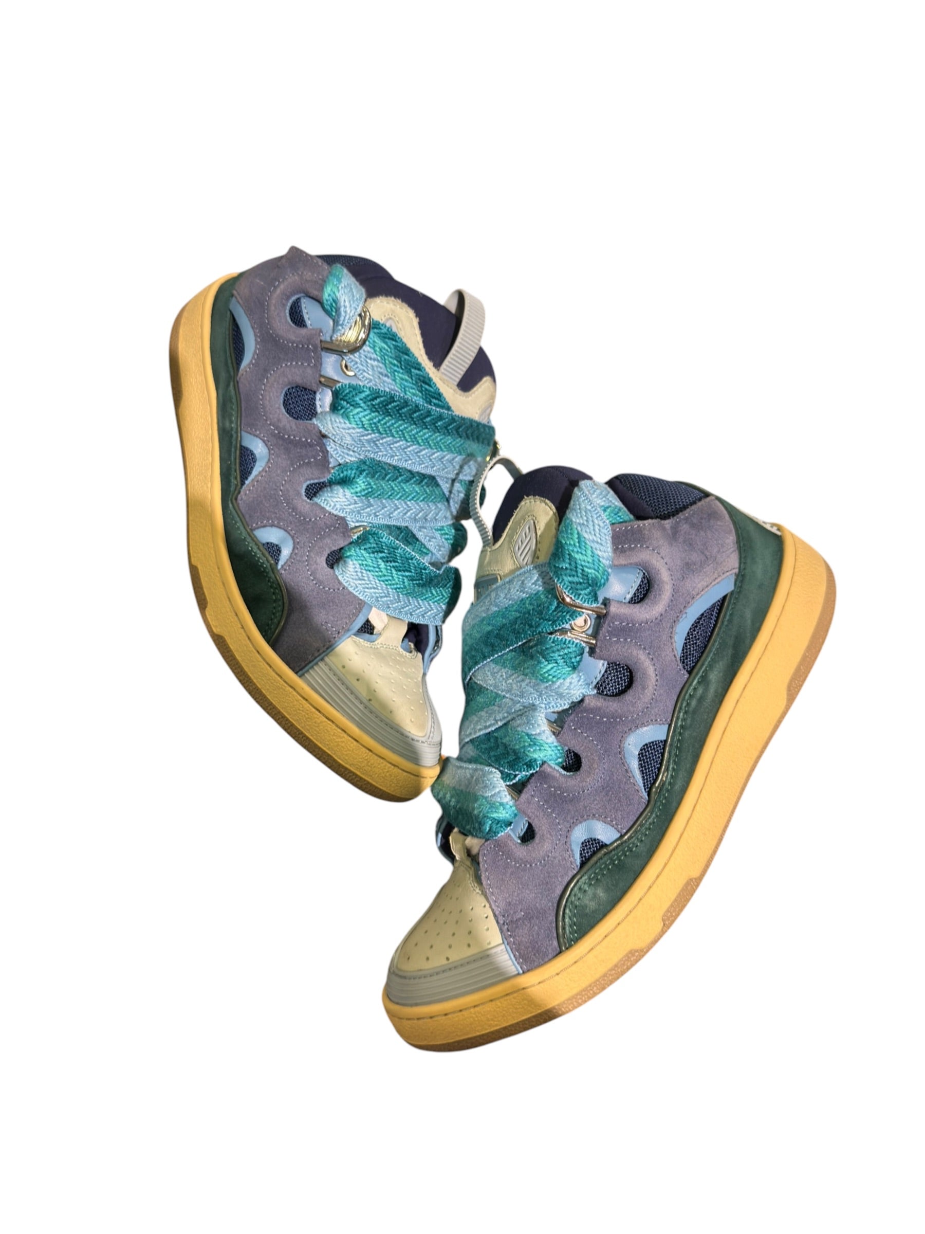Lanvin Curb Sneaker Teal/Blue