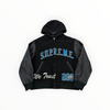 Supreme King Hooded Varsity Jacket Black