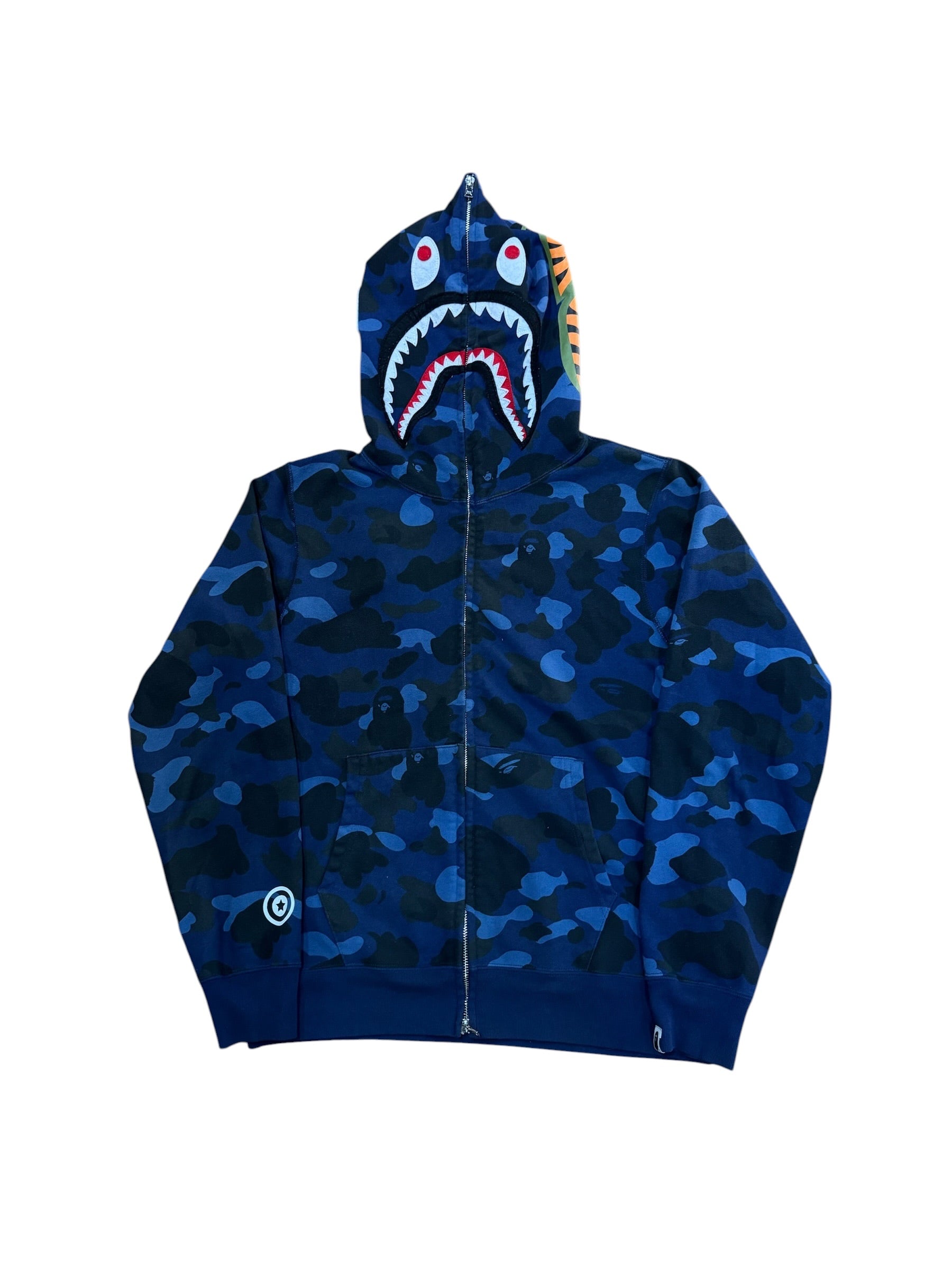 Bape Shark Color Camo Navy Blue