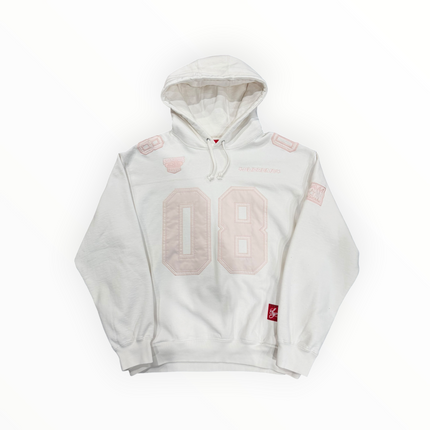 Supreme Football Jersey Hooded Sweatshirt White