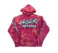 Hellstar Studios Records Hooded Sweatshirt Washed Red