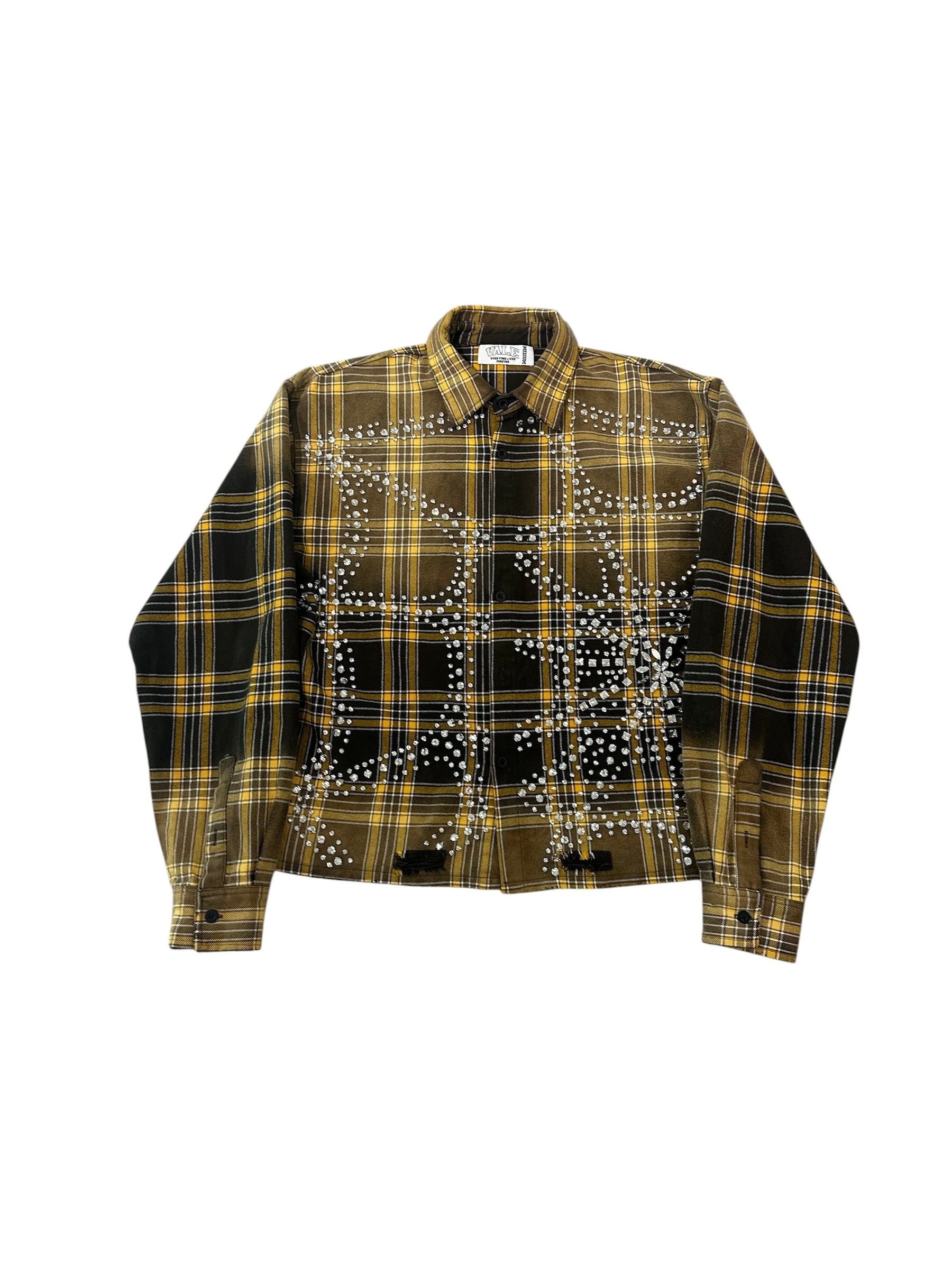 Vale Forever Chocolate Rhinestone Flannel