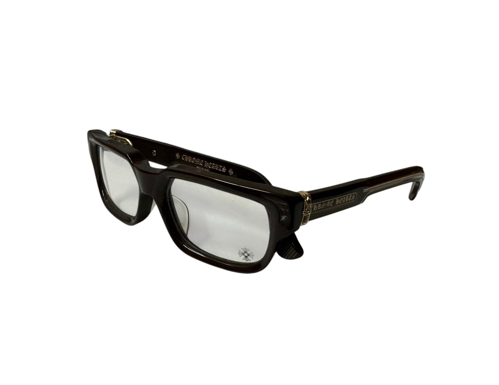 Chrome Hearts 2 Thick Brown Frames