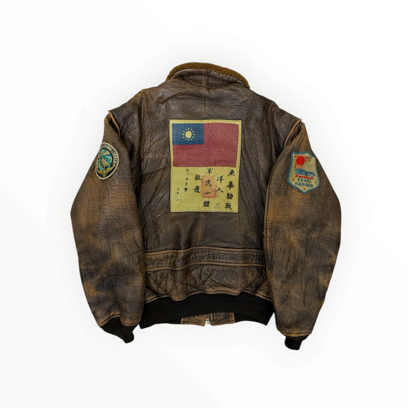 Vintage Avirex Flying Tigers G-1 Leather Jacket