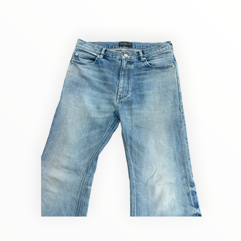 Balenciaga Blue Flared Denim