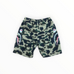 Bape 1st Camo Side Shark Beach Shorts Yellow