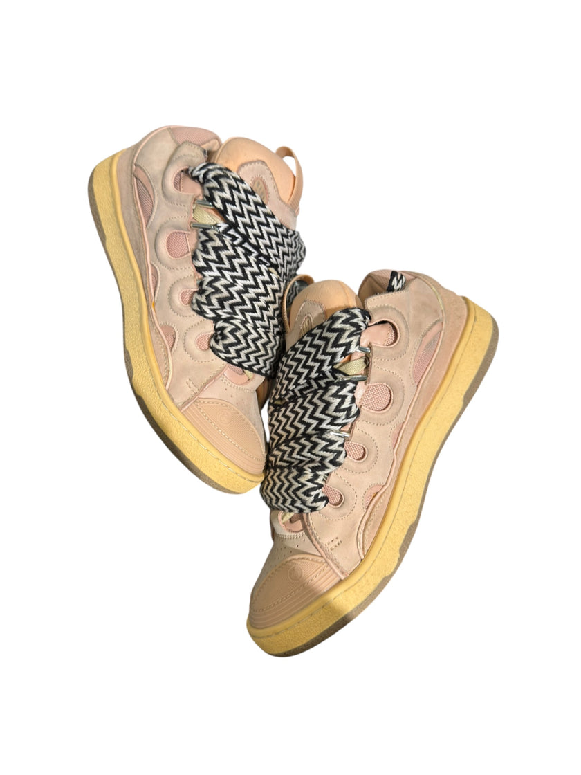 Lanvin Curb Sneaker Salmon