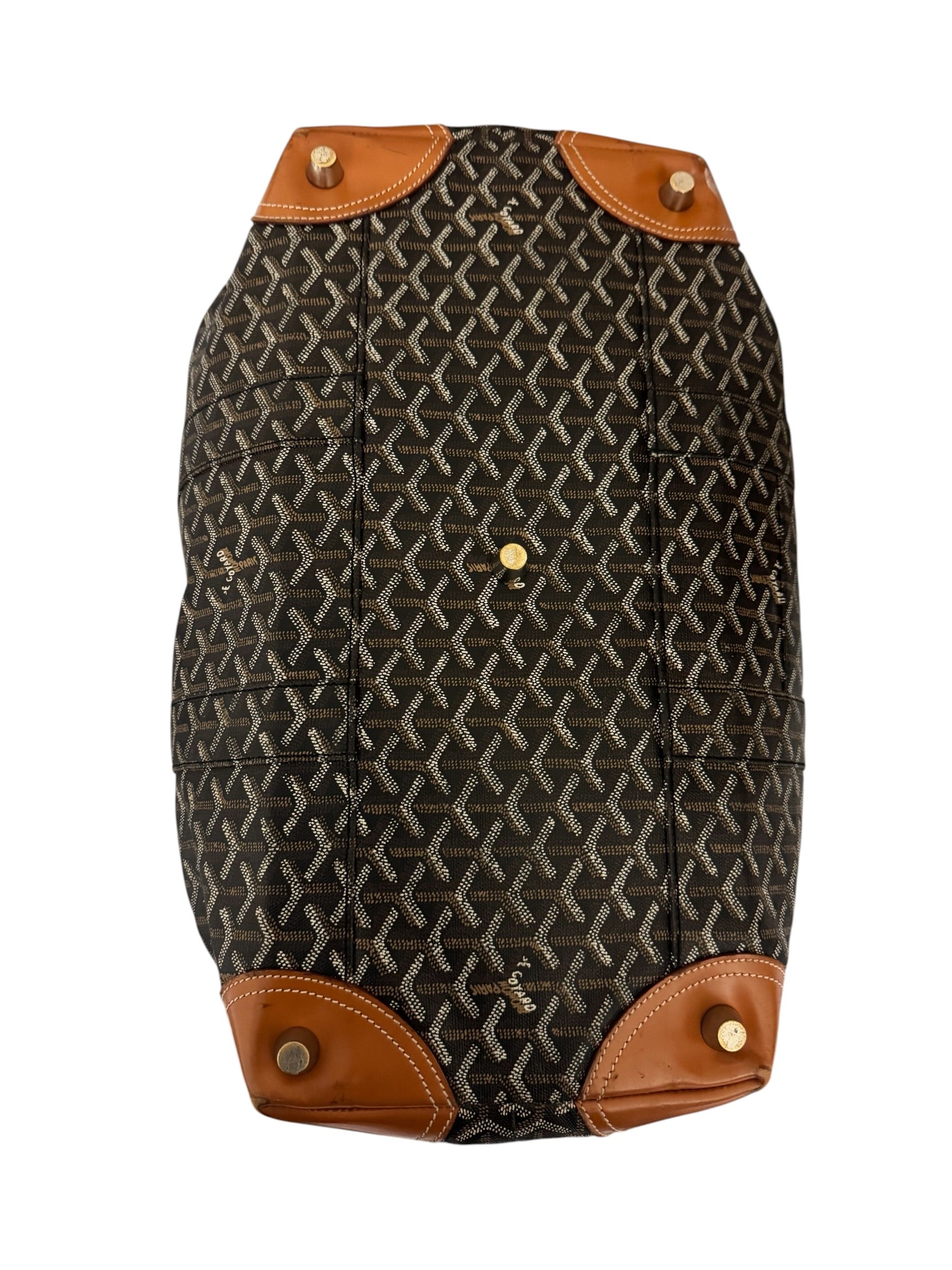 Goyard Black & Brown Boeing 55 Duffel Bag