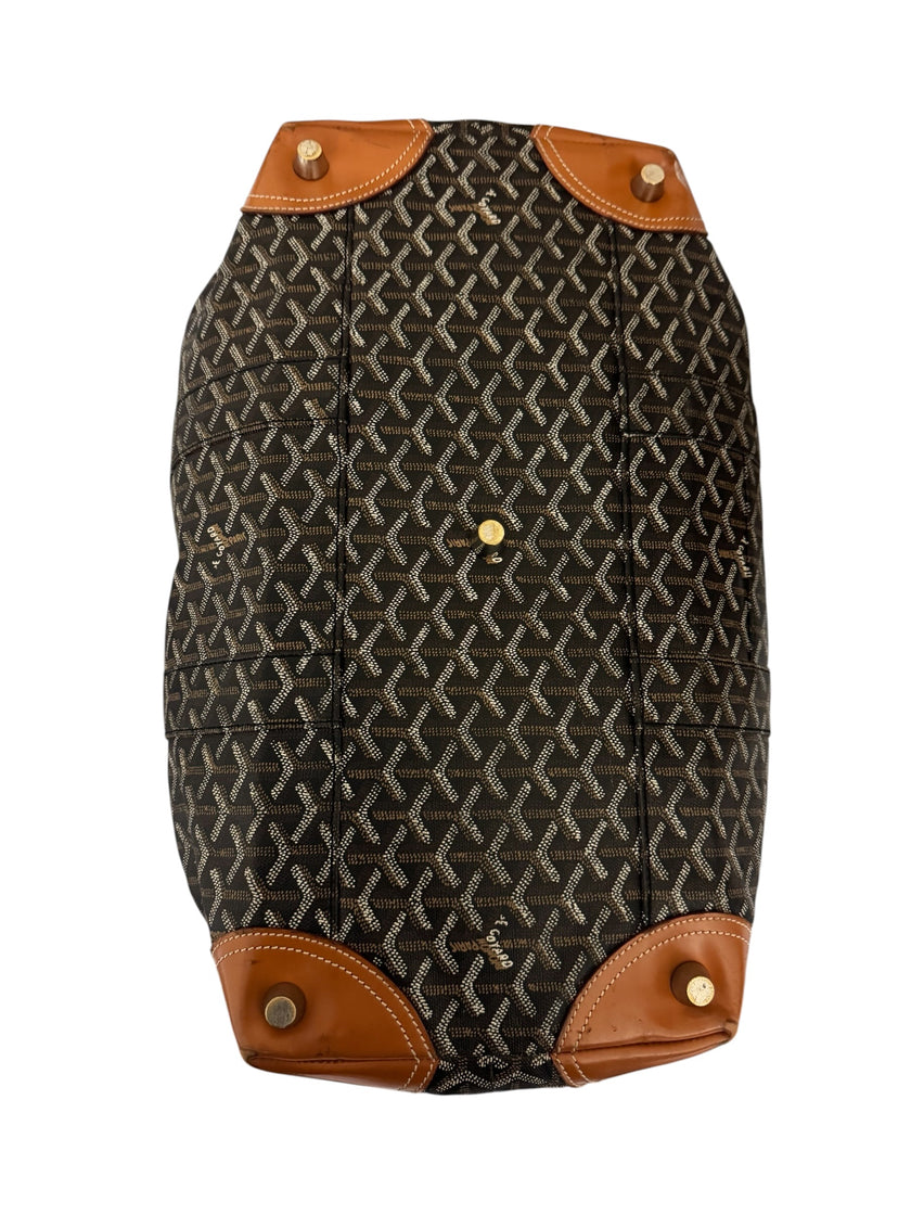 Goyard Black & Brown Boeing 55 Duffel Bag
