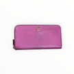 Prada Purple Saffiano Zip Wallet