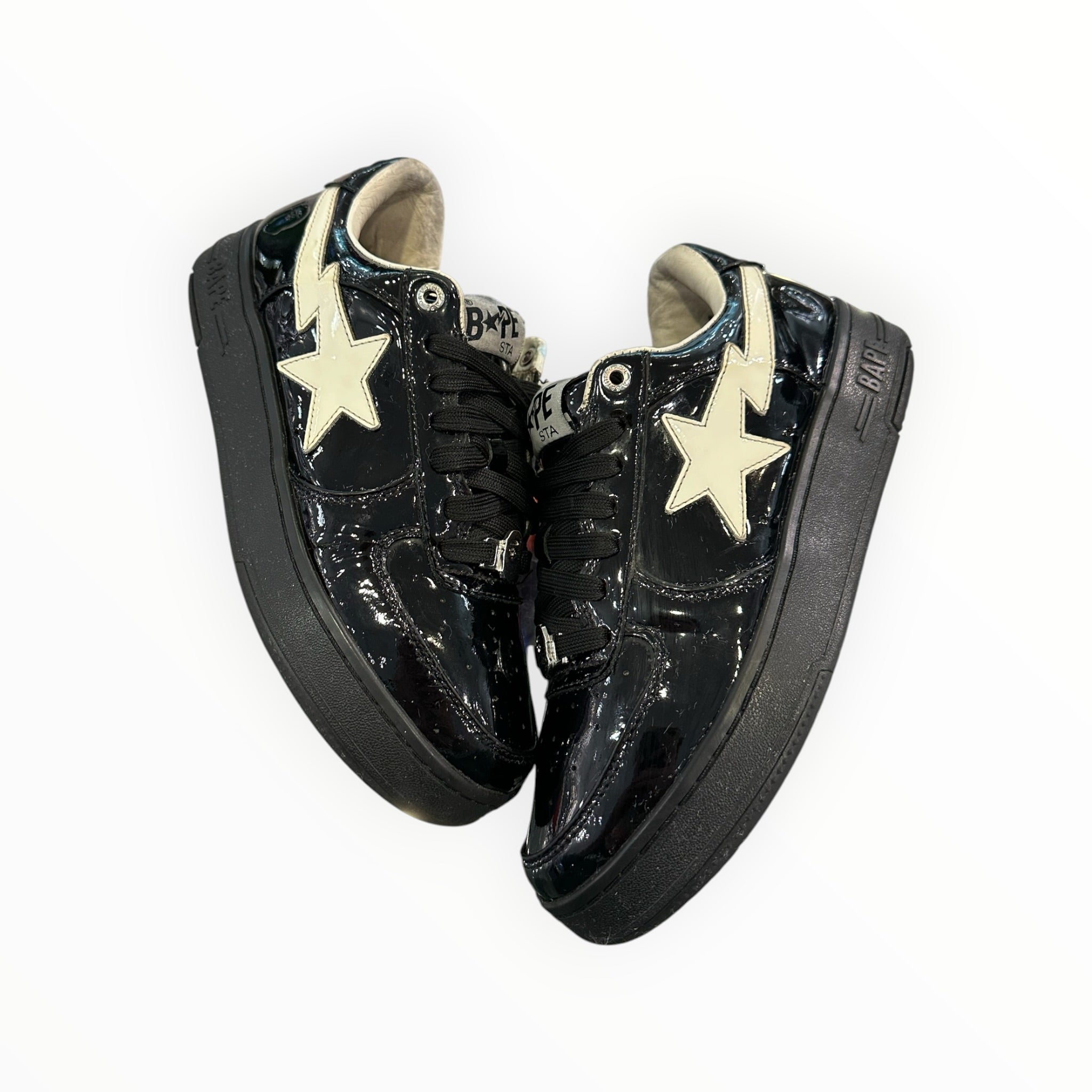 A Bathing Ape Bape Sta #4 Black White