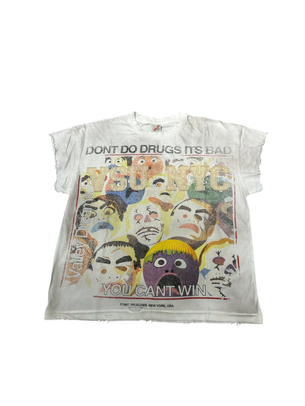 Vale White No Drugs Tank