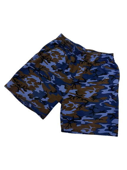 Supreme Small Box Blue Camo Sweat Shorts