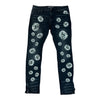 Godspeed Skull Embroidery Jeans