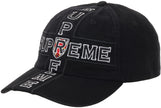 Supreme Cross 6-Panel Cap Black