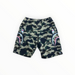Bape 1st Camo Side Shark Beach Shorts Yellow