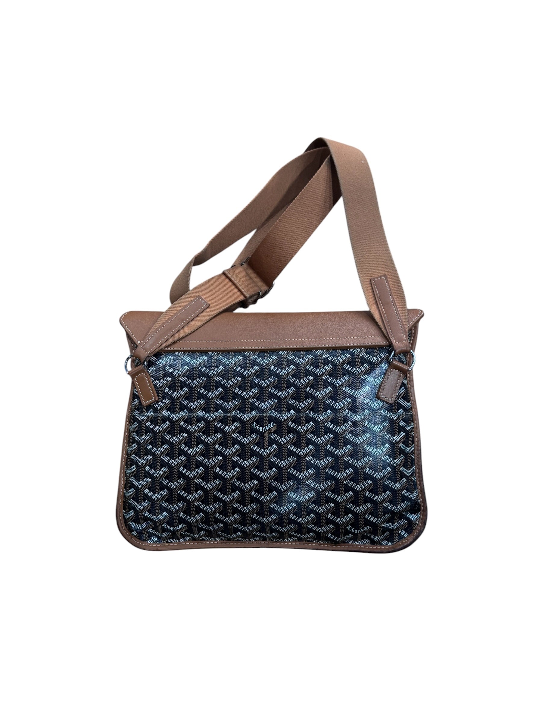 Goyard Coursier Messenger Bag Coated Canvas And Leather