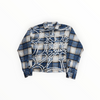Vale Forever Stiched Web Flannel Blue/Cream