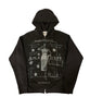 Amis ET Fleurs Dream Girl Zip Hoodie Black