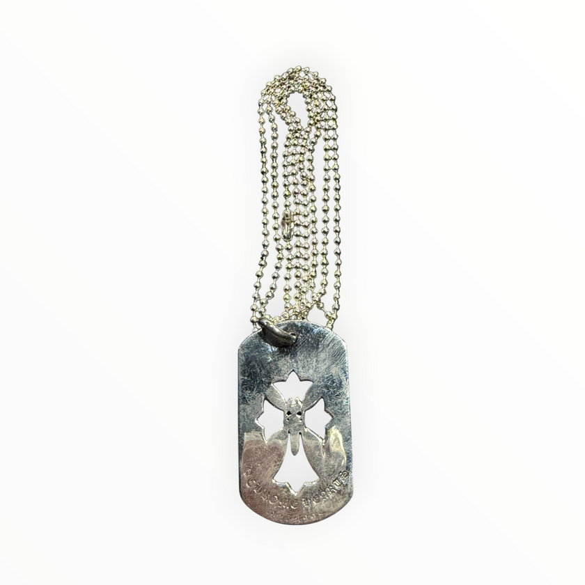 Chrome Hearts Dagger Dog Tag Necklace