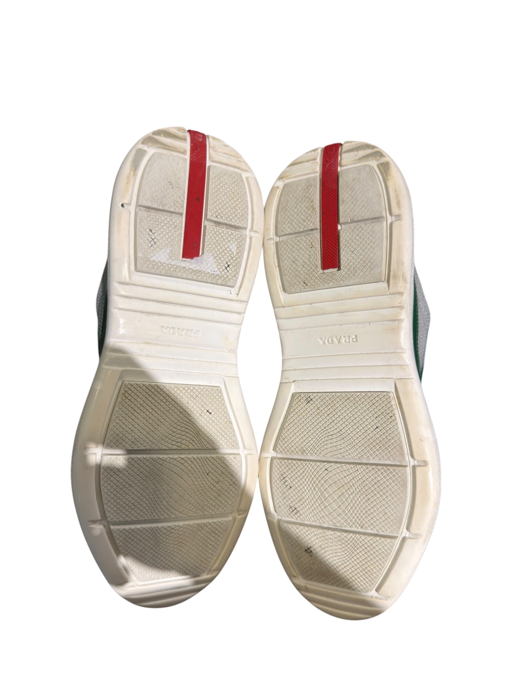 Prada American Cup Patent Green/White