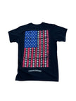 Chrome Hearts Black American Flag Short-Sleeve Tee