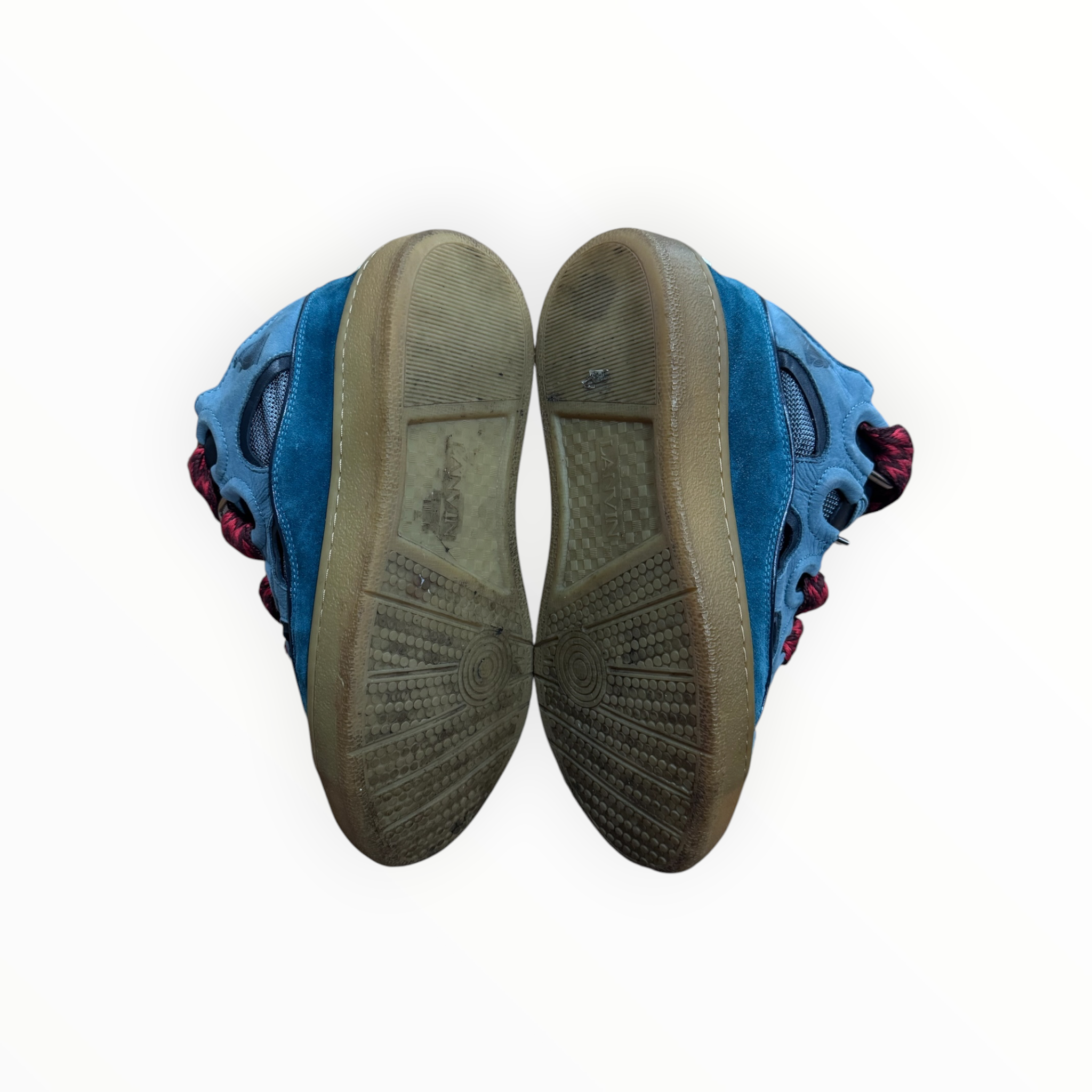 Lanvin Curb Sneaker Blue/Red