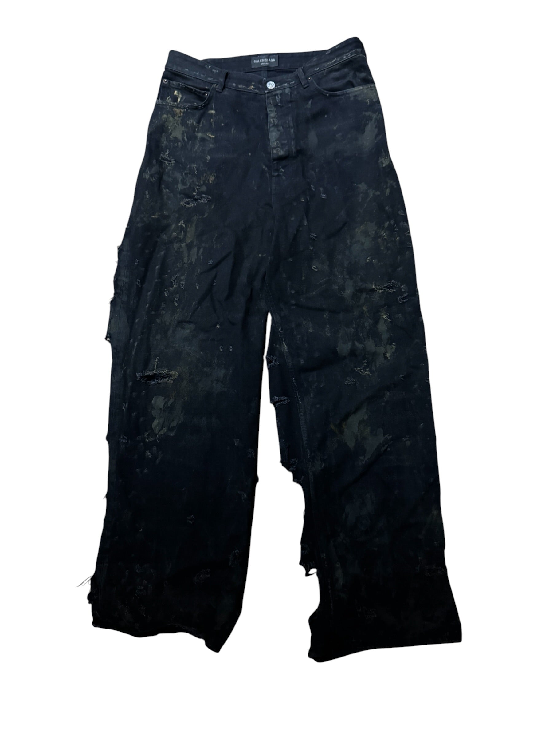 Balenciaga Super Destroyed Baggy Denim