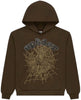 Sp5der OG Web Rhinestone Hoodie Brown