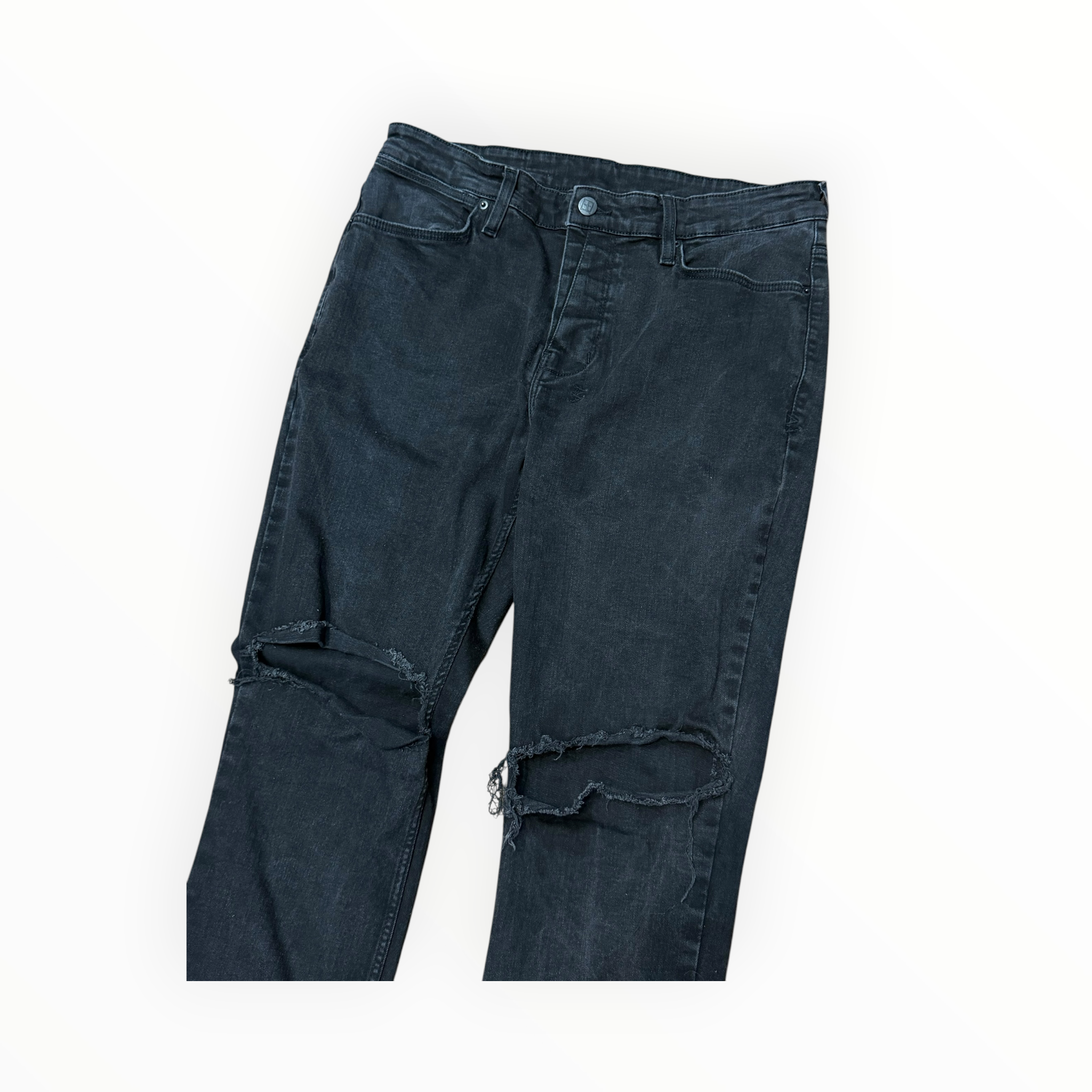 Ksubi Black Distressed Denim