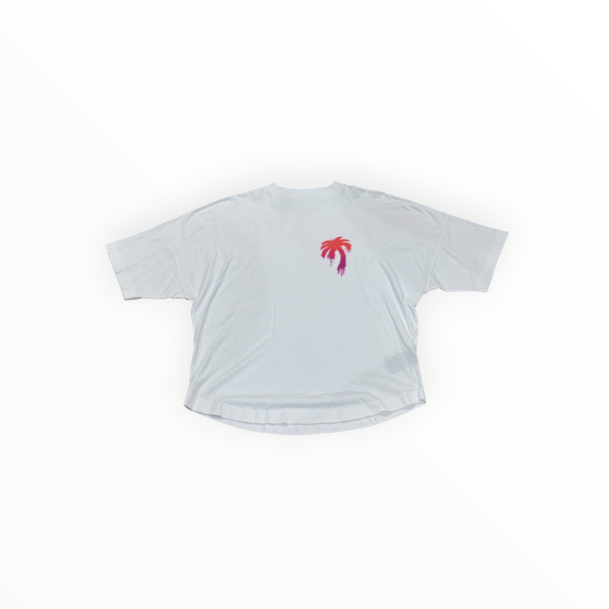 Palm Angels Sprayed Palm Logo Over Tee