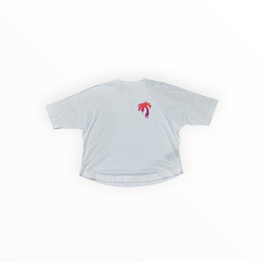 Palm Angels Sprayed Palm Logo Over Tee
