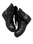 Rick Owens Jumbo Lace Leather High Top Black