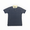 Gucci Piquet Jacquard Polo Shirt Navy