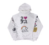 Amis ET Fleurs LA Love Hoodie White