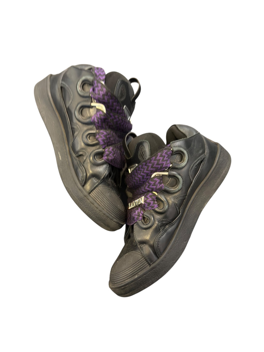 Lanvin Curb Sneaker Black/Purple