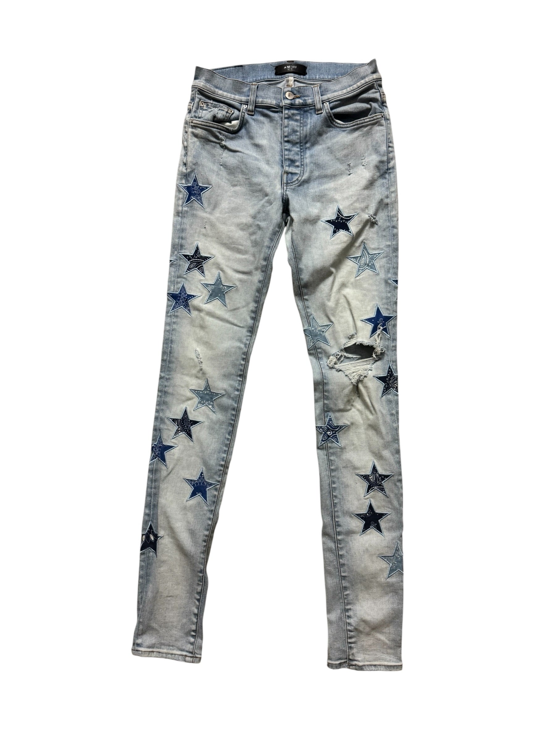 Amiri MX1 Bandana Star Denim