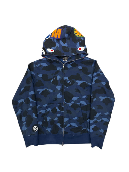 A Bathing Ape Color Camo Shark Full Zip Hoodie