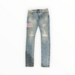 Amiri Tie Dye Core Logo Jean Stone Indigo