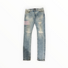 Amiri Tie Dye Core Logo Jean Stone Indigo