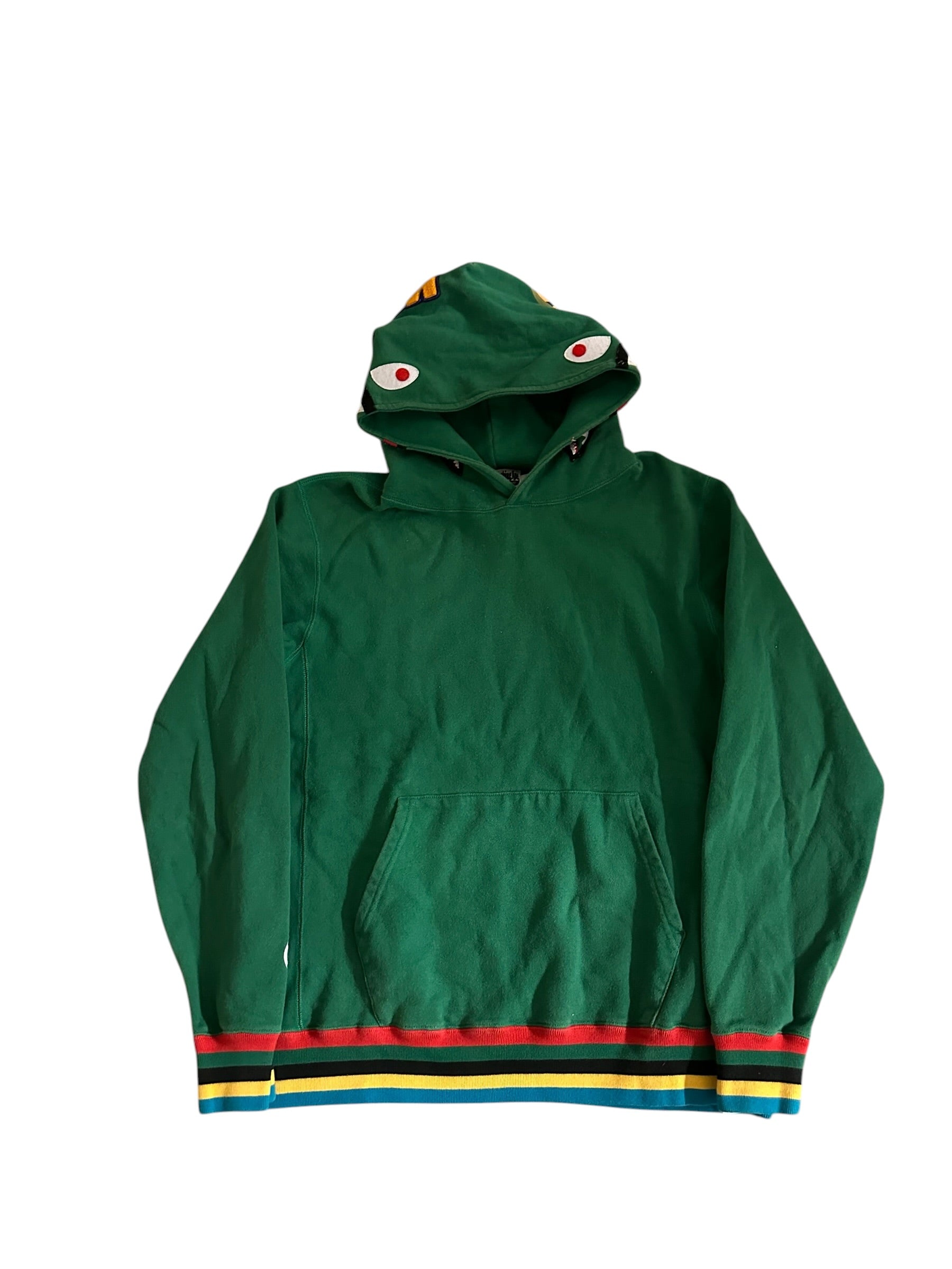 Bape ABC Shark Hoodie Green