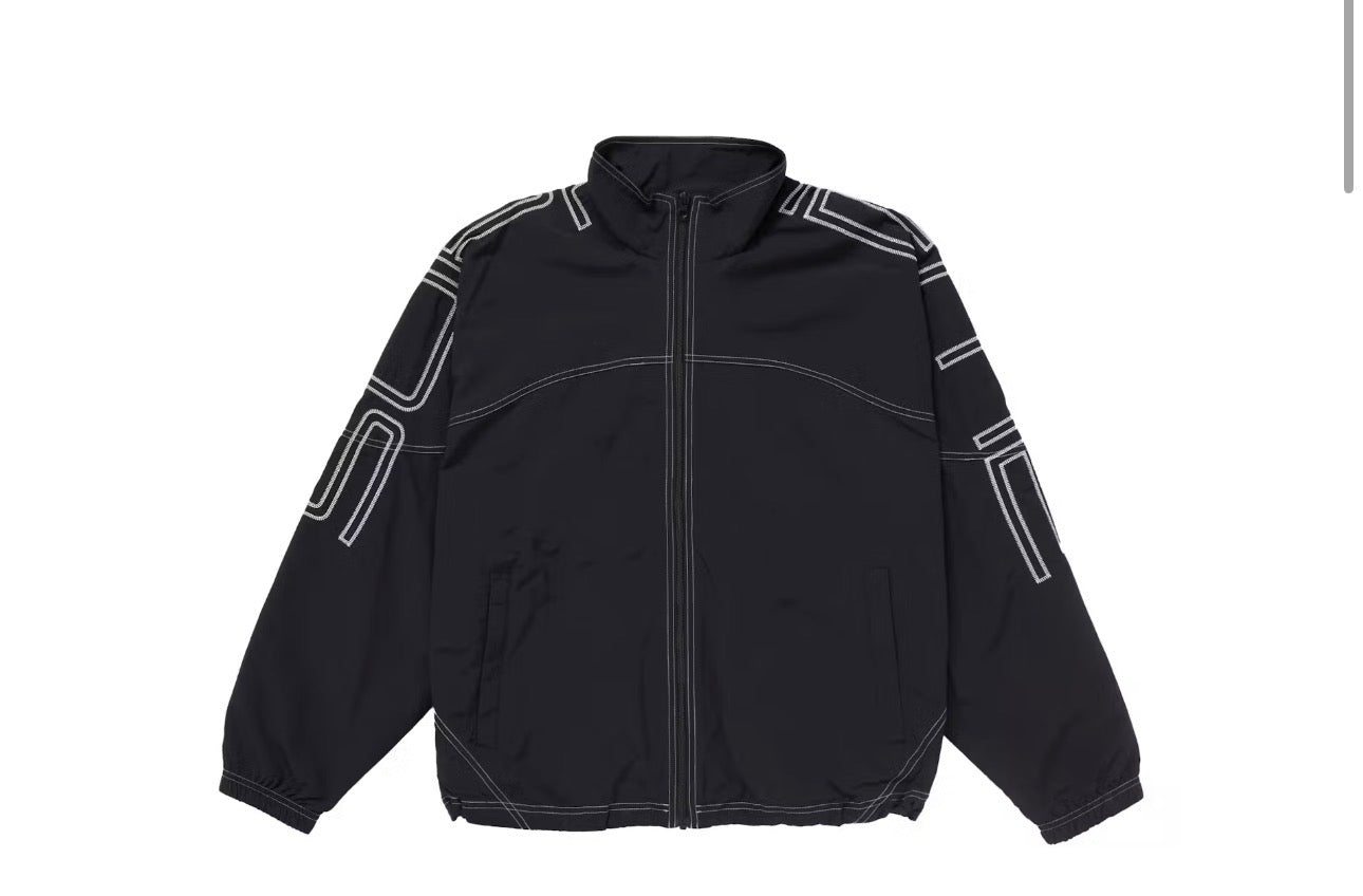 Supreme Spellout Embroidered Track Suit Black