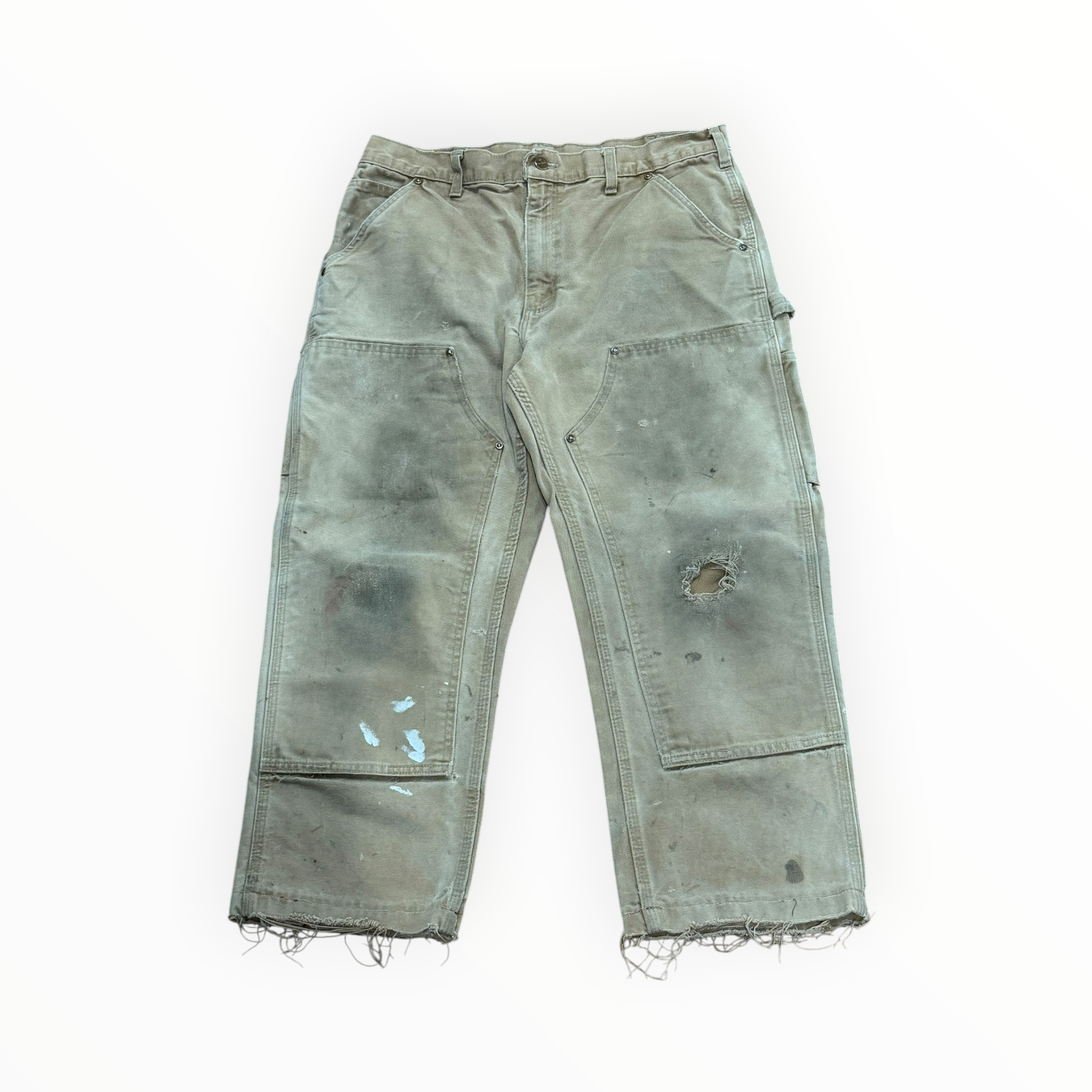 Carhartt Vintage Double Knee Light Tan Trashed
