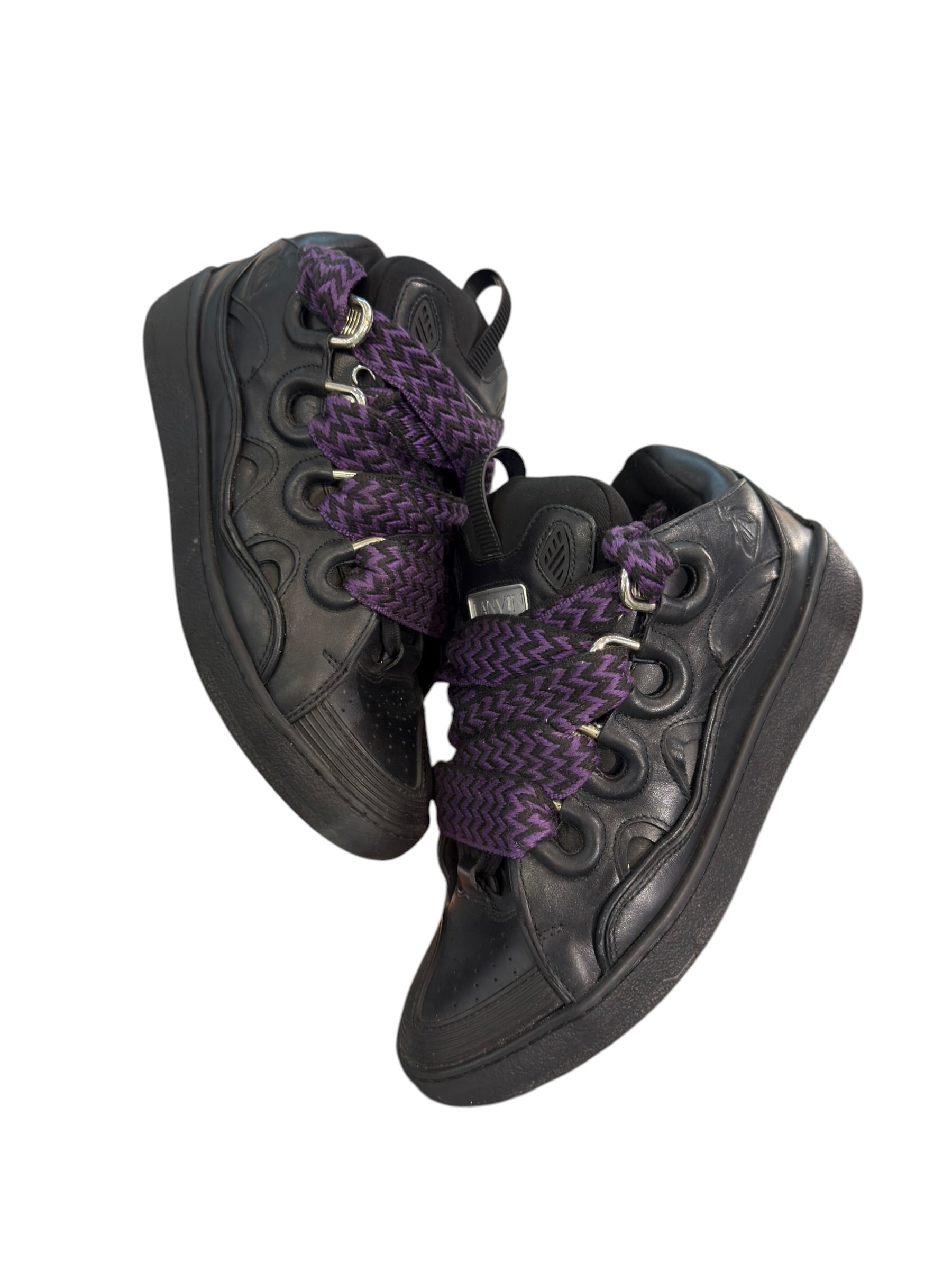 Lanvin curb Sneaker Black/Purple