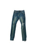 Purple Blue Paint Splatter Denim