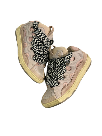 Lanvin Curb Sneaker Pink Sparkle Black