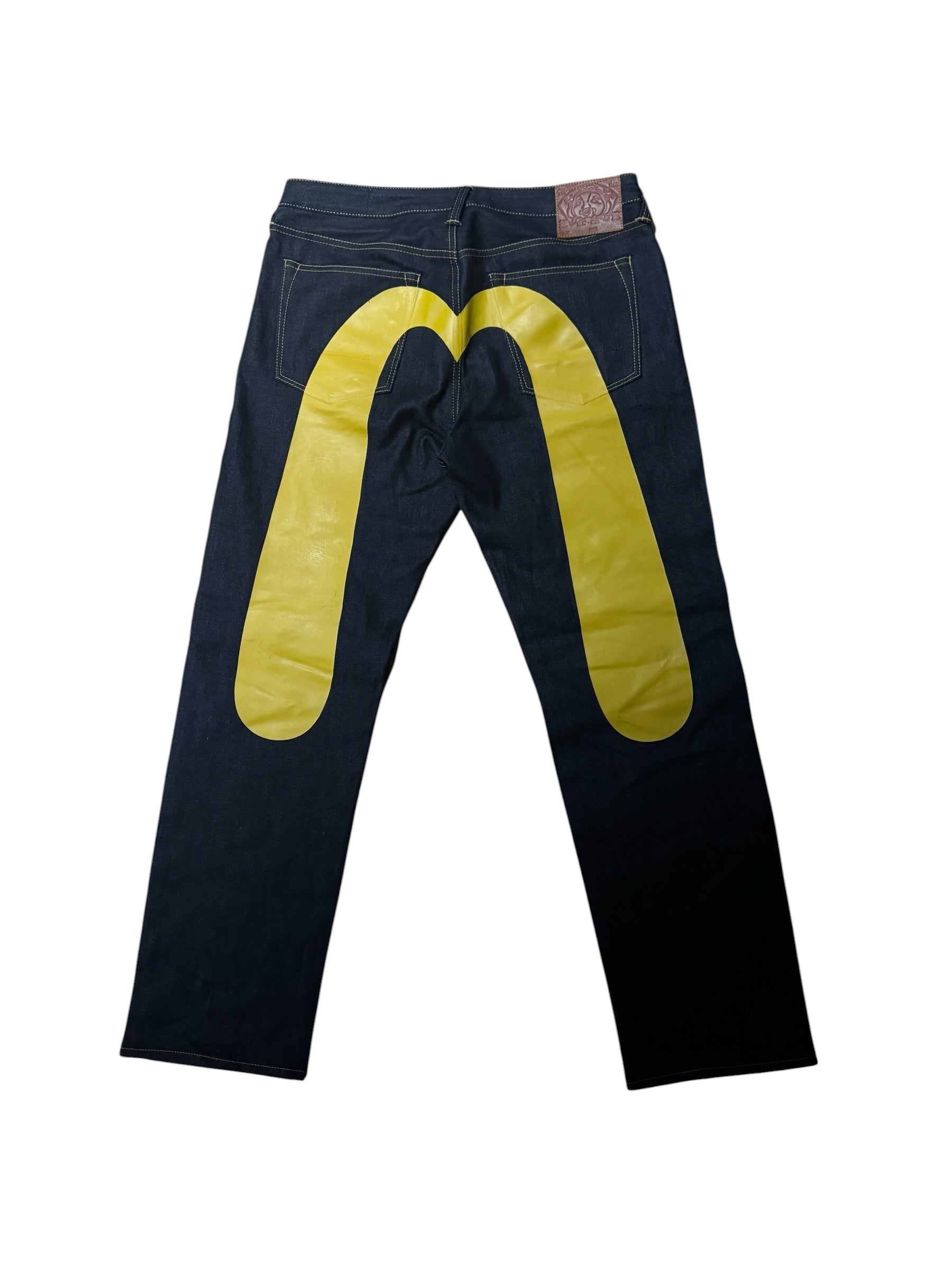 Evisu Daicock Print Baggy Denim