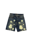 Sp5der Indigo Beluga Denim Shorts